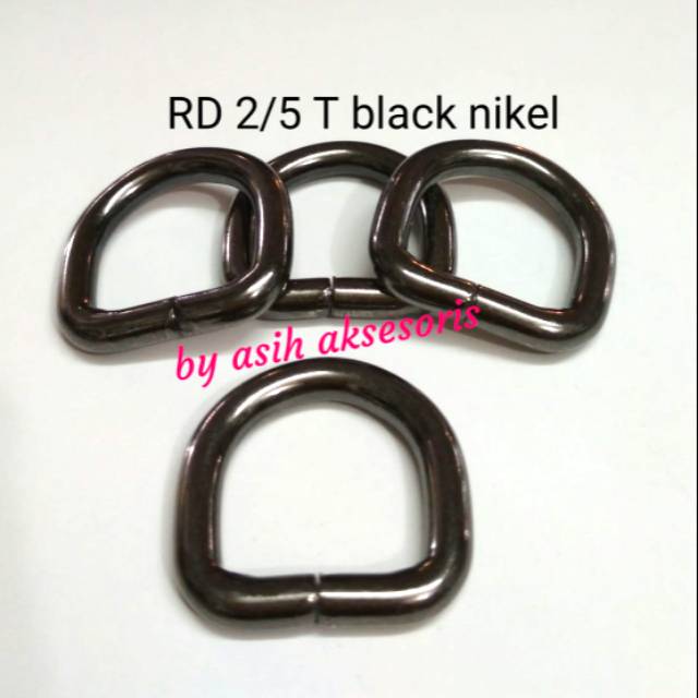 Ring D 2cm tinggi / RD 2/5 T black nikel