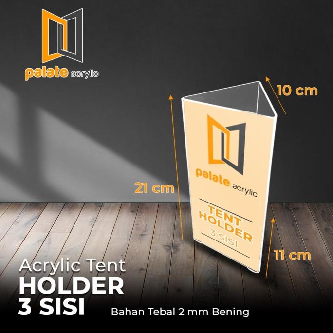 

Menu Display / Akrilik / Acrylic Tabletop Stand 3 Sisi 1/3 A4 Terlaris