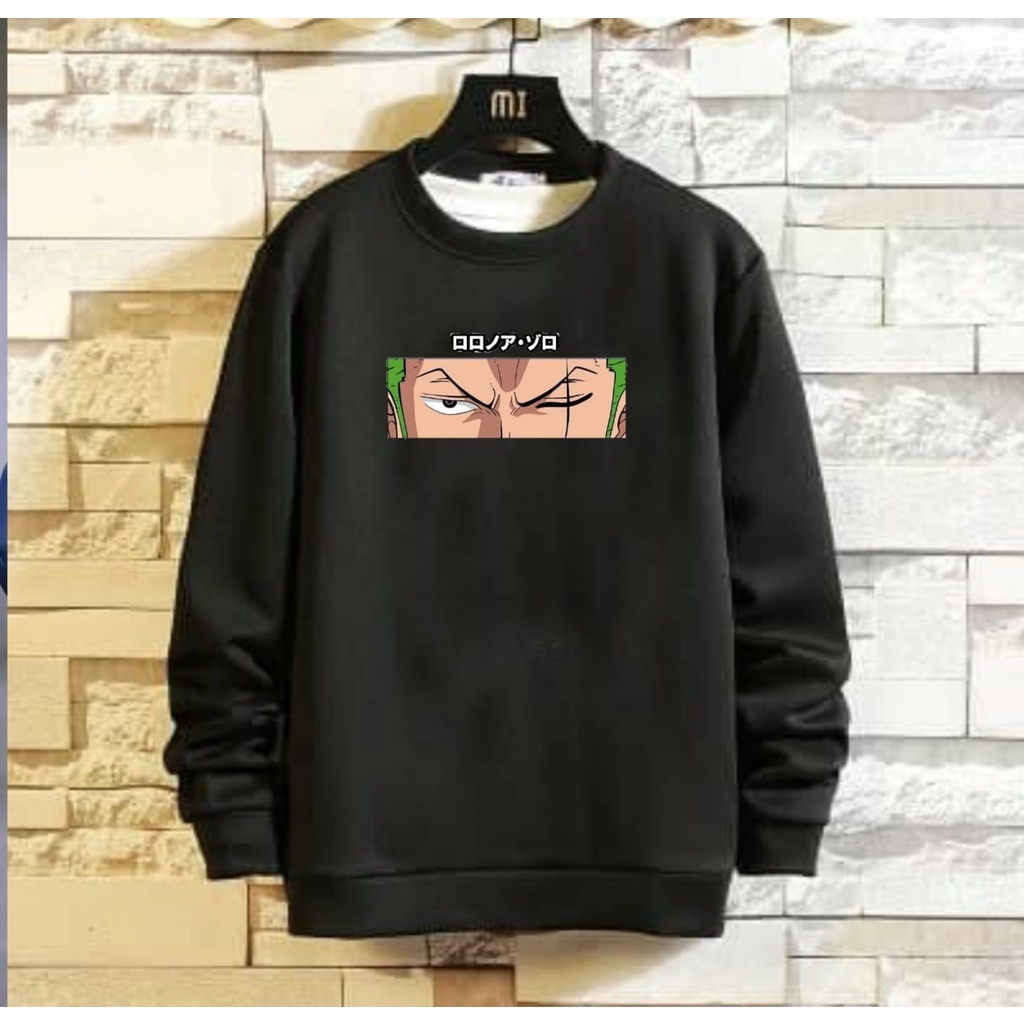 LIMITED Sweater Crewneck Basic ZORO ONEPICE anime S M L XL XXL