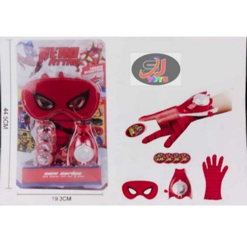 sarung tangan spiderman dan Ironman mainan anak mainan anak laki