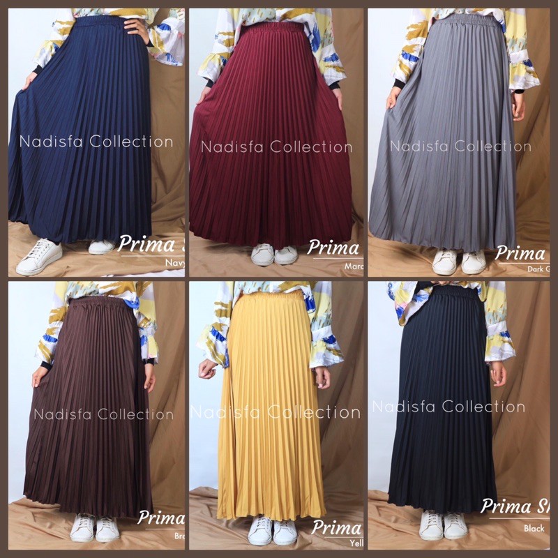 PRIMA SKIRT ROK PLISKET KARET