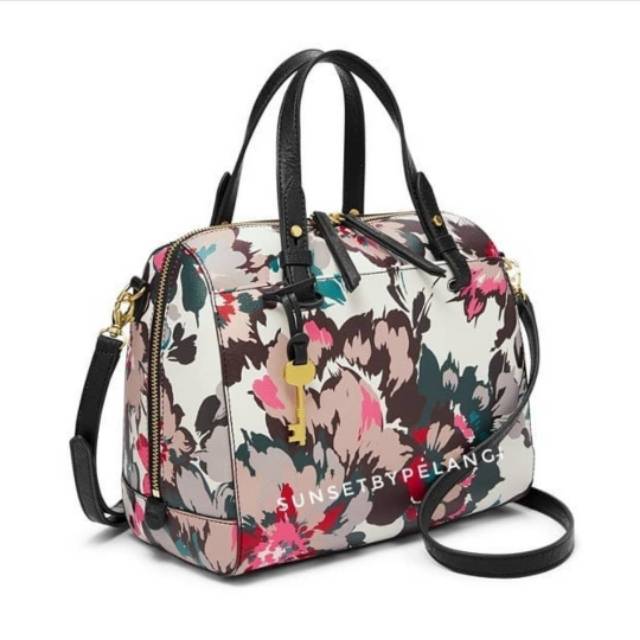 Tas Fossil Rachel Satchel Pink Floral