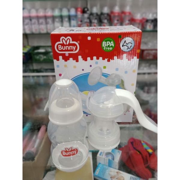 Pompa Asi Manual Bunny+Botol Susu/Breast Pump Manual Bunny DB 8020