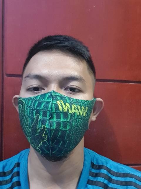 MASKER PERSEBAYA BONEK FULL PRINTING MURAH