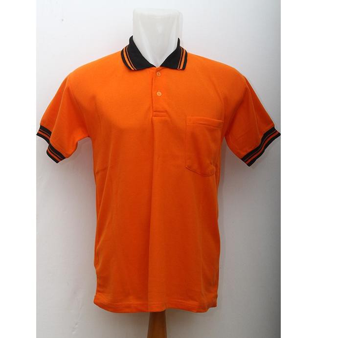 『KP』 Kaos kerah Polo shirt saku / kantong KOMBINASI cowok/pria, bahan Lacoste Pique (PE) size S-XXL