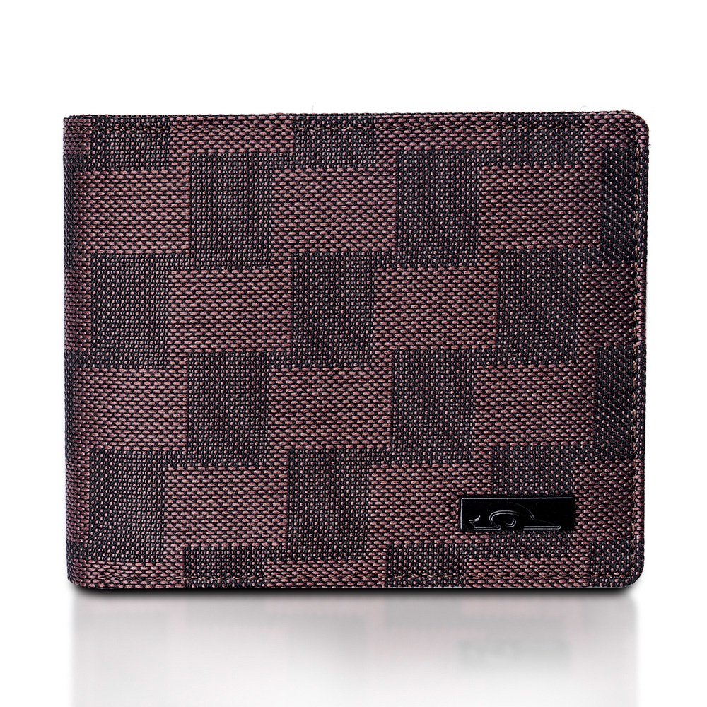 JFR Fashion Dompet Pria Bahan Kulit Canvas JP19-BROWN