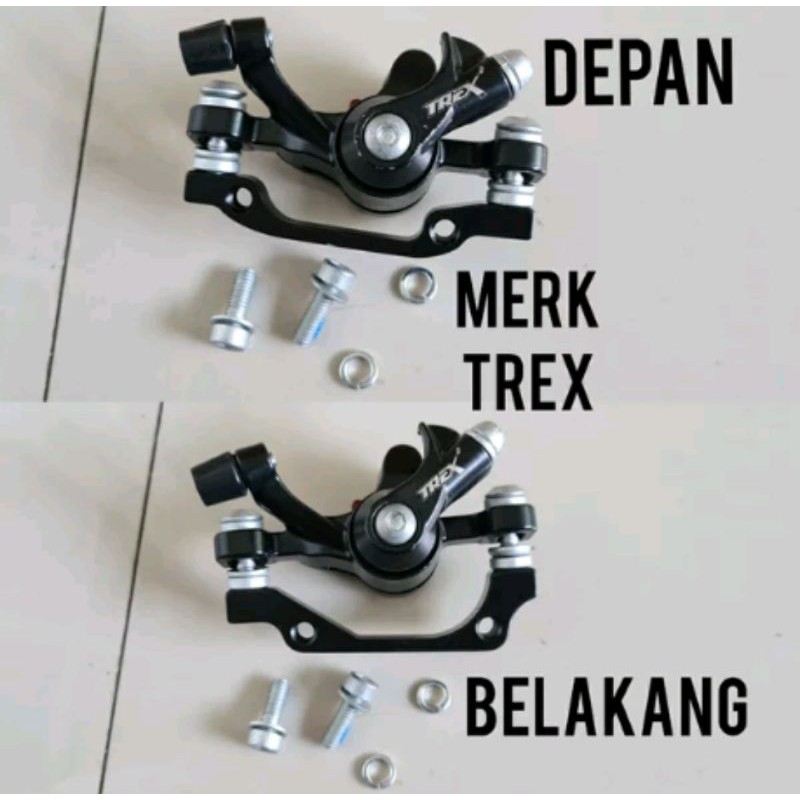 Caliper rem disc brake merk TREX mekanik cakram penjepit rotor