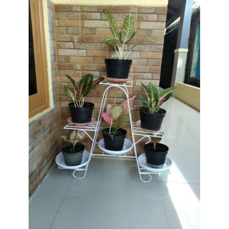 rak bunga susun 6/rakbunga 6 susun besi minimalis