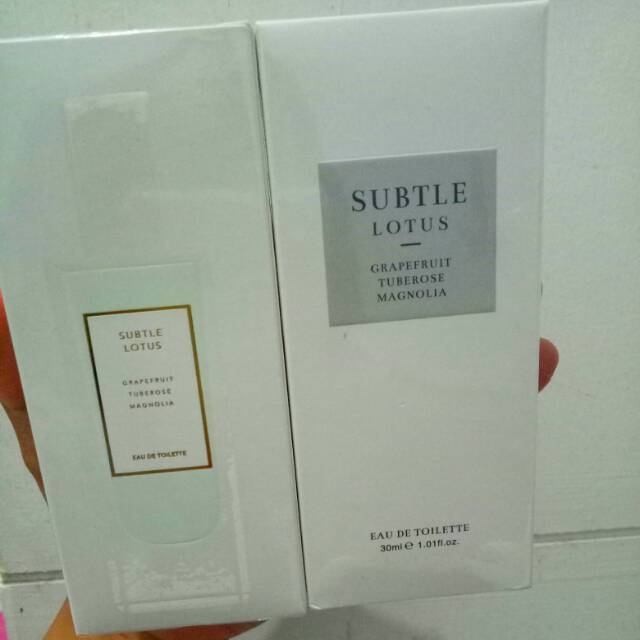 PARFUM SUBTLE LOTUS FOR LADYS ORI MINISO JAPAN SEGEL BOX HARUM MEWWAH