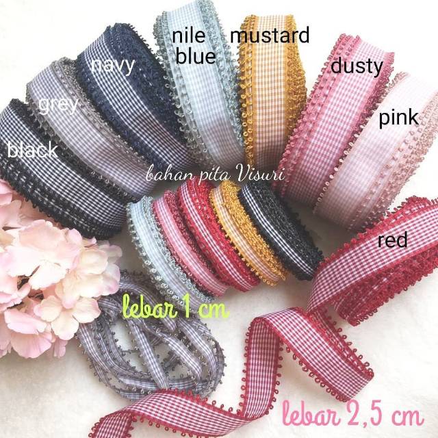 Pita Kotak Scallop 2,5 cm per 1 yard (90 cm)