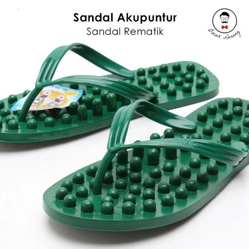 Sandal Repleksi Akupuntur Terapi Rematik Asam Urat Kualitas Premium - SENDAL terapis Pria dan Wanita