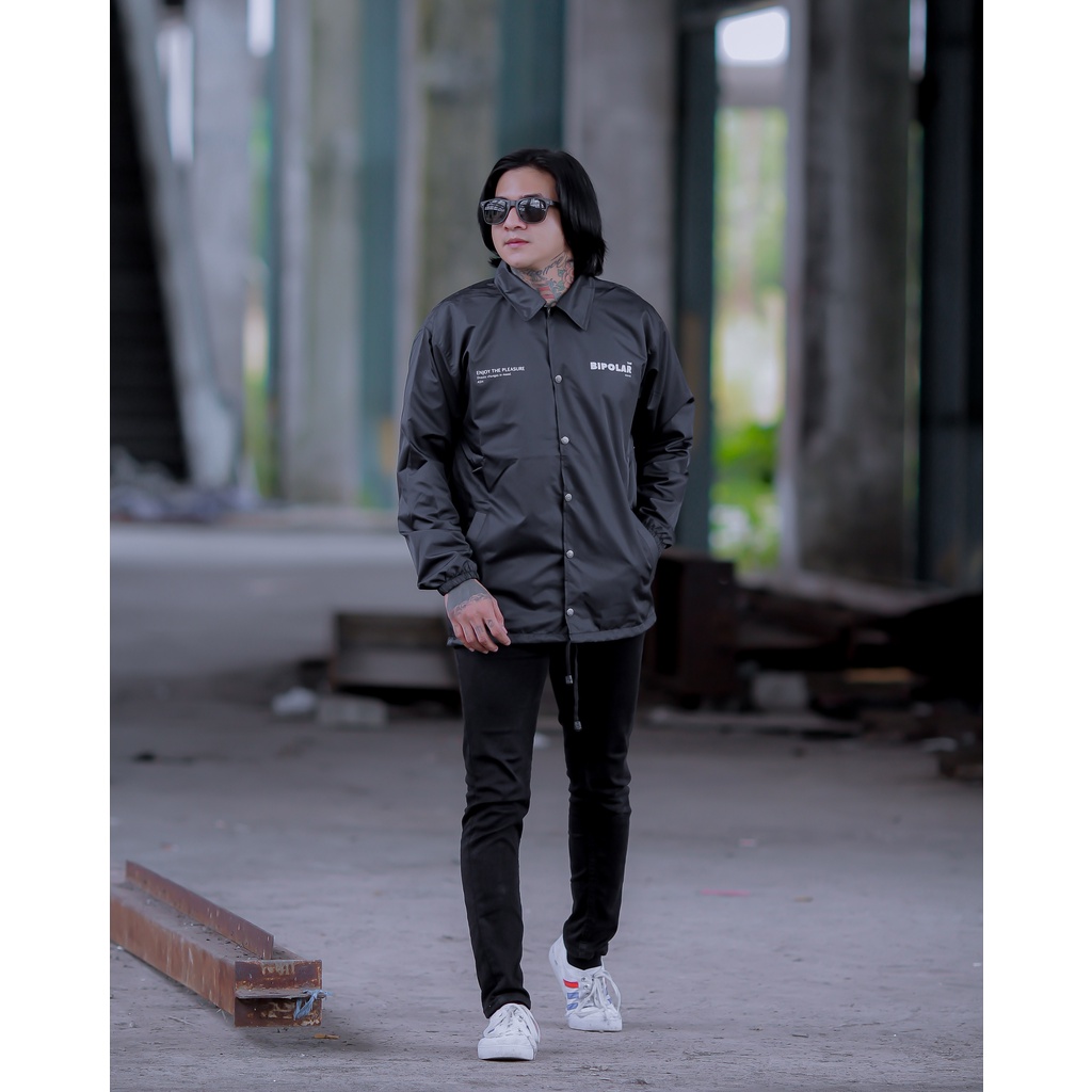 Jaket Coac Pria Bipolar Ash black | Jaket Pria | Jaket Coach Pria Original Ashall Terbaru