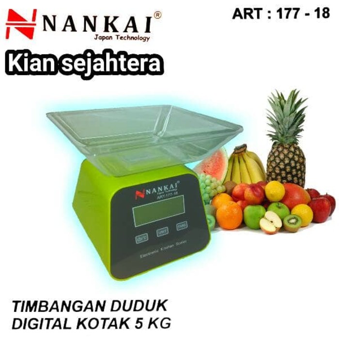 

ORIGINAL - Timbangan kue digital 5kg nankai timbangan duduk digital kotak