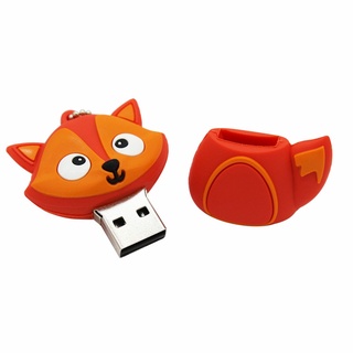 Flash Disk Usb 2.0 Kapasitas 2TB Bentuk Kartun Penguin / Burung Hantu / Rubah Lucu