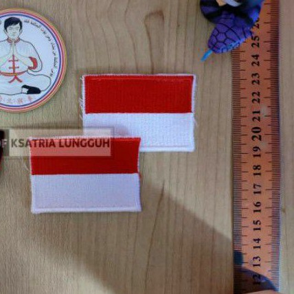 Bed Emblem Bordir Bendera Merah Putih