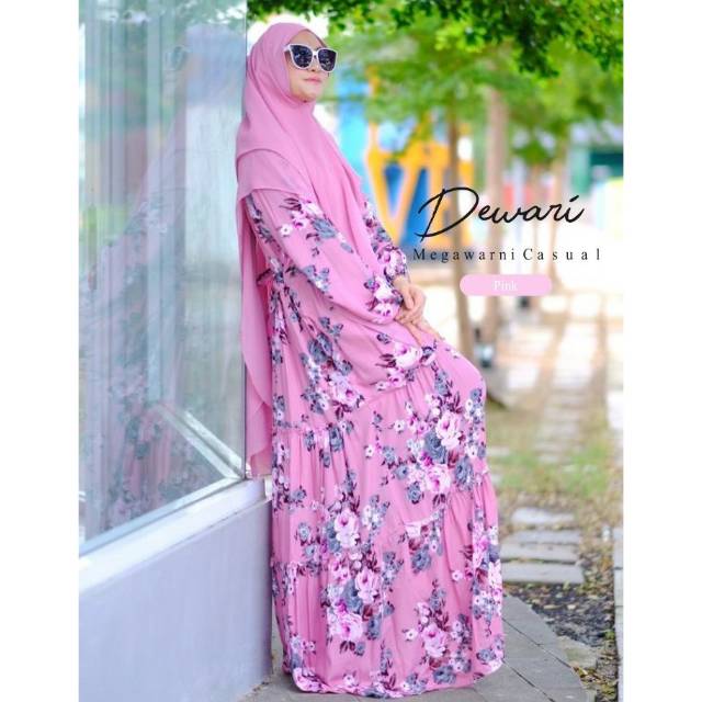 DRESS DEWARI PINK MEGAWARNI ORI