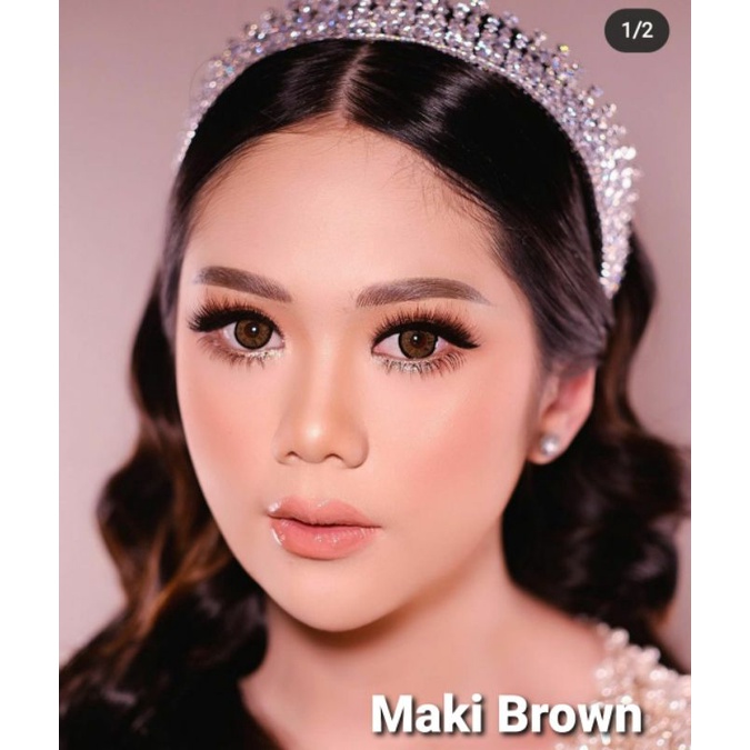 SOFTLENS BEST SELLER DREAMCOLOR MAKI BROWN uk14.5mm NORMAL/MINUS - BROWN MINUS