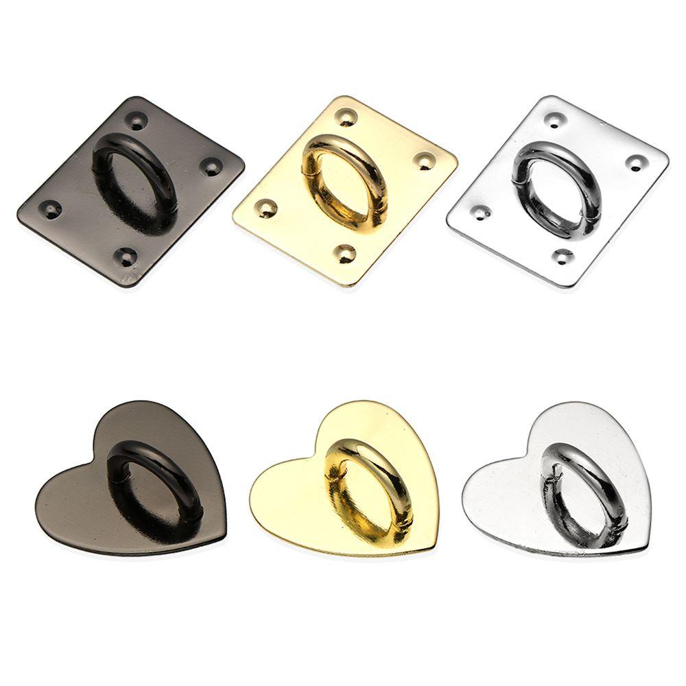 TOP 3PCS Mobile Phone Holders Square Buckle Phone Accessories Heart Shape Buckle Metal Buckle