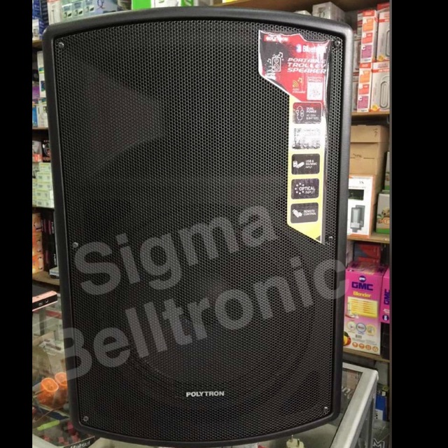 Ampli POLYTRON 12 inch PRO12F Bonus 2 mic wireless. Speaker aktif meeting