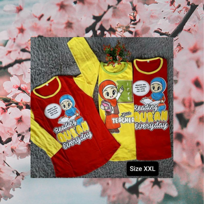 kaos muslimah anak