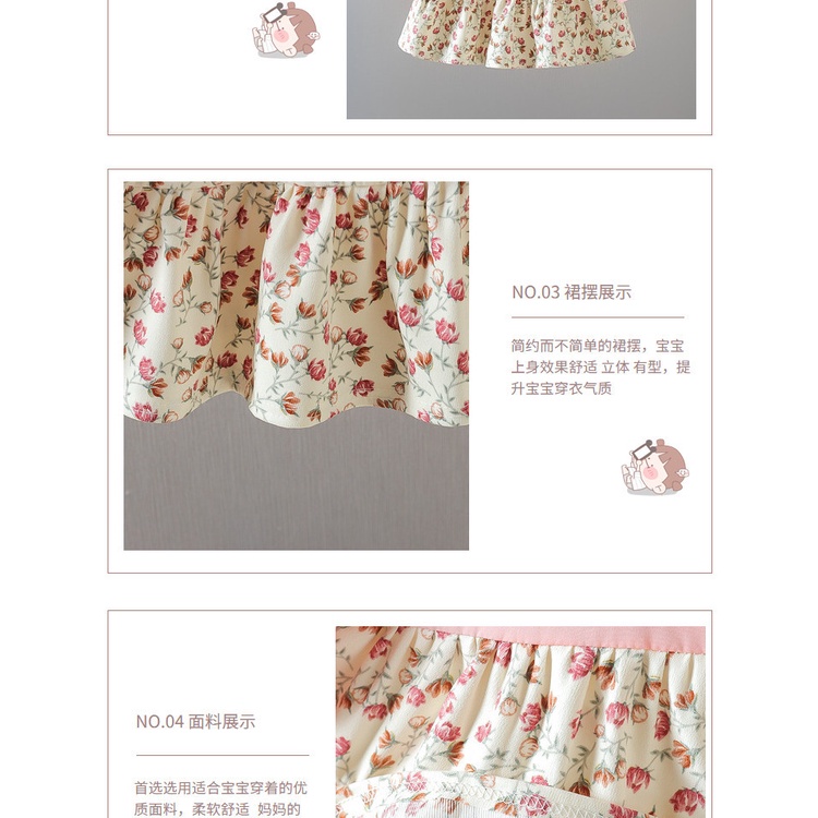 Dress Bayi Perempuan NAJWA Baju Fashion Anak Bayi Perempuan 6 bulan - 3 tahun Korean Style Import