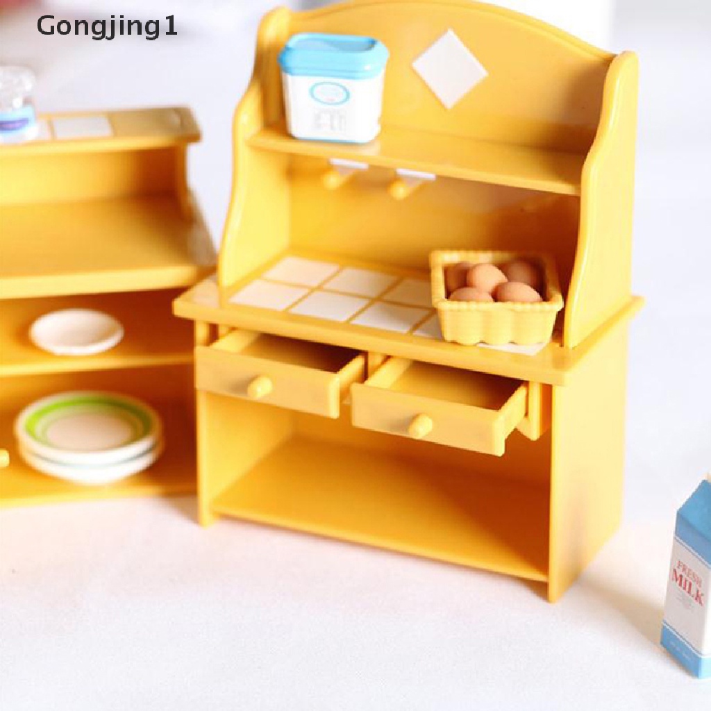 Gongjing1 Mainan Miniatur Peralatan Dapur Bahan Plastik Untuk Aksesoris Rumah Boneka 1 / 12