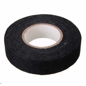 Lakban Kabel Listrik Adhesive Cloth Wiring Tape 19mm / Perekat Kabel Listrik Isolasi Kabel Lakban Tahan Panas / Isolasi Listrik Solatip Listrik Solasi Kabel Kecil Hitam Tahan Air / Lakban Solatip Isolasi Perekat Tahan Panas Heat Resistant Adhesive 19mm