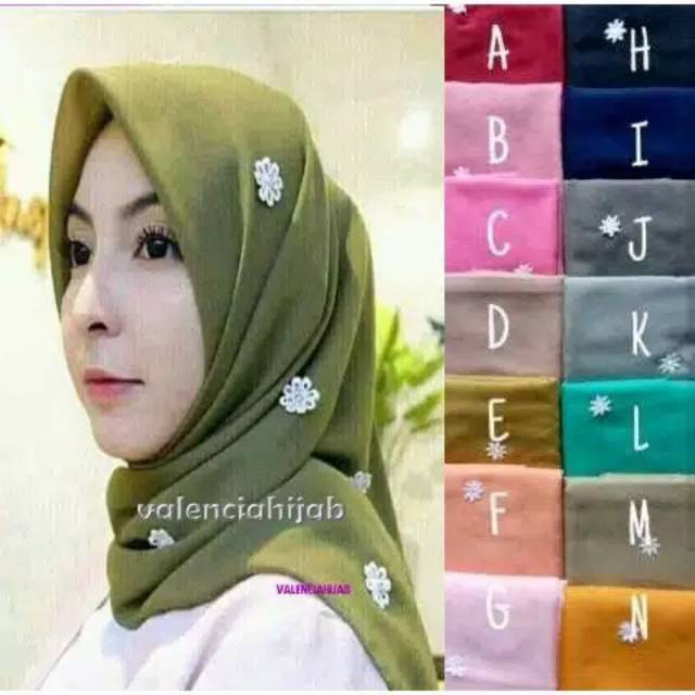 Hijab/jilbab/kerudung segiempat Jasmine