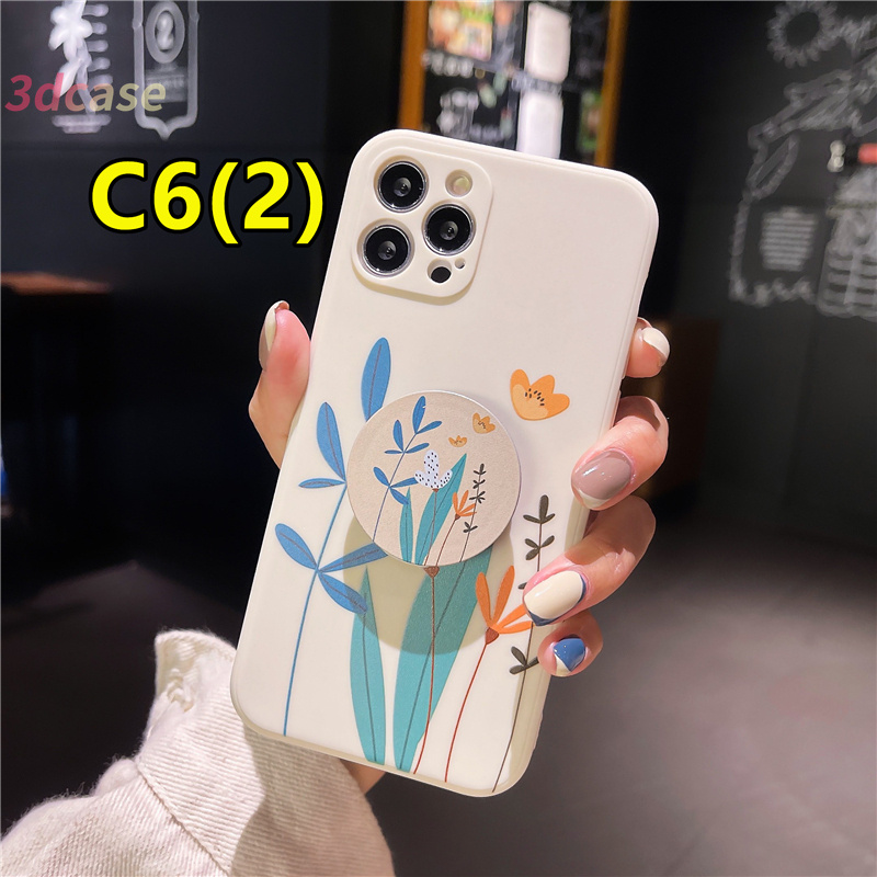 Soft Case Realme 5i 5 7i C11 2021 C21Y C15 C21 C25 C20 C12 C3 C25S 5S 6i C17 C1 C25Y C2 C3i C20A realme Narzo 20 10 10A 20A 30A A54 A15 A16 A9 A5 A7 A5S A95 A53 A33 Y12 Y20 A12 Cute cartoon illustration Soft TPU Case With holder