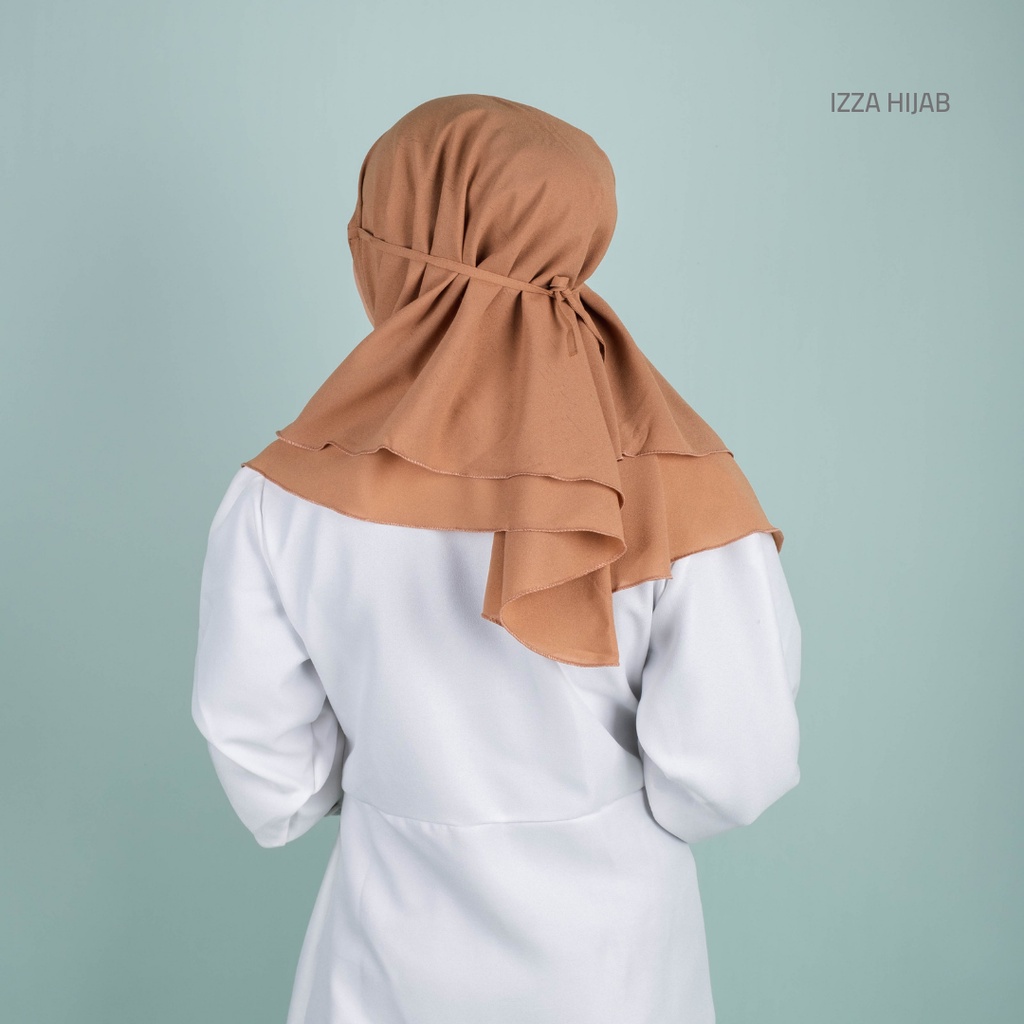 Bergo maryam 2 layer / hanna siria 2 layer / maryam tali 2 layer diamond premium italiano by izza