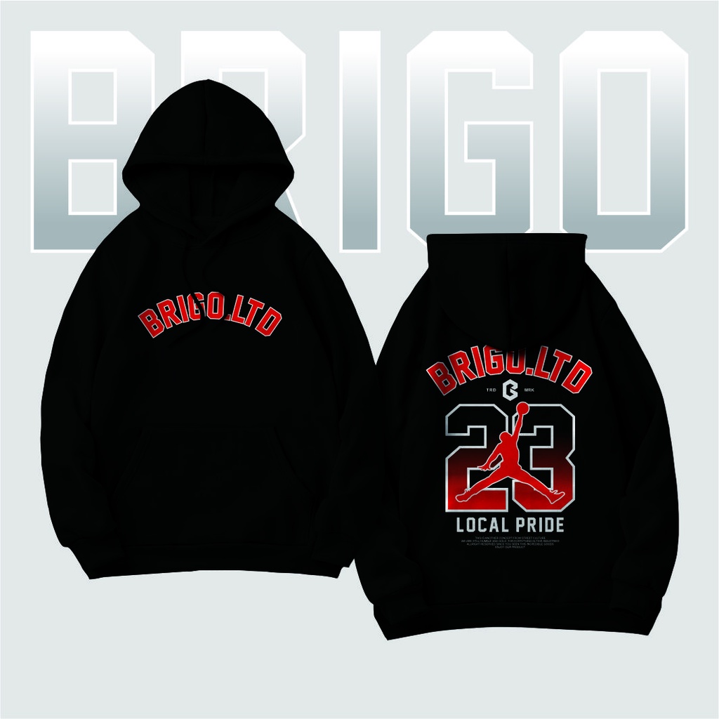 BRIGO Jumper Hoodie  LTD.Jordan  II Sweater Hoodie BRIGO Sablon DTF Fleece Cotton M-XXL (Pria &amp; Wanita) Free stiker&amp;Gantungan Kunci