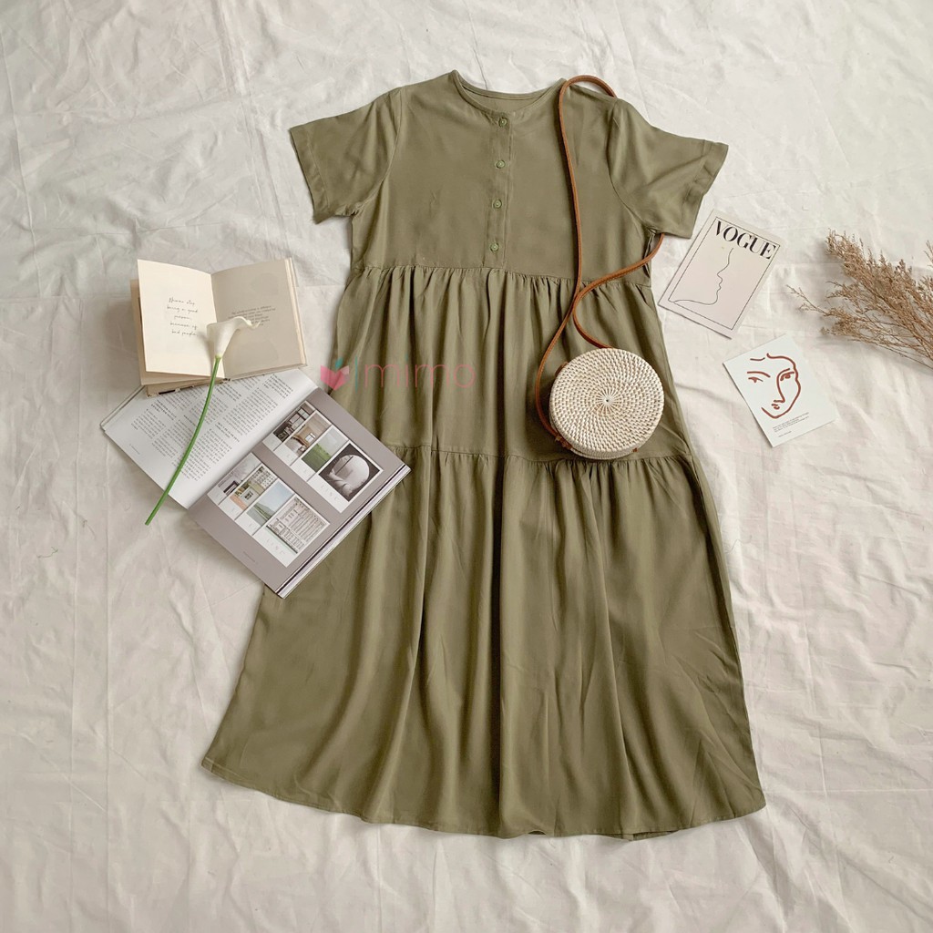 Homey button dress