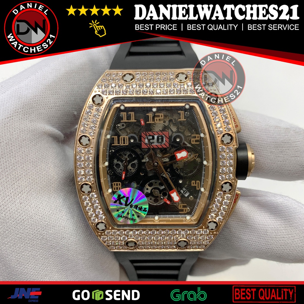 JAM TANGAN MODEL 011 FELIPE MASSA RG/5542 DIAMOND (KV)
