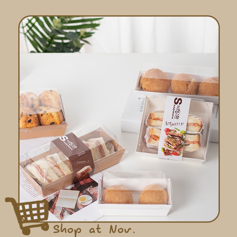 BOX KUE / BOX SNACK / BOX MAKANAN / BOX MIKA / BOX MIKA PUTIH PERSEGI PANJANG
