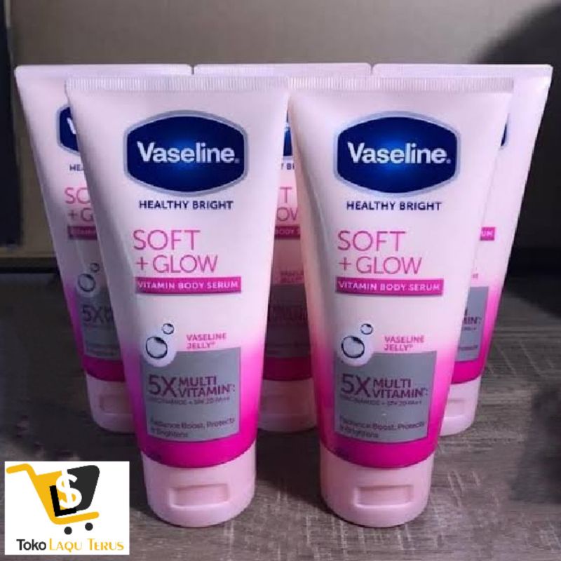 Vaseline Healthy Bright VITAMIN BODY SERUM Soft + Glow, Firm + Glow 180ml &amp;  soft + glow100ml