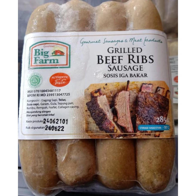 

Sosis Iga Bakar BIG FARM 285gr isi 4