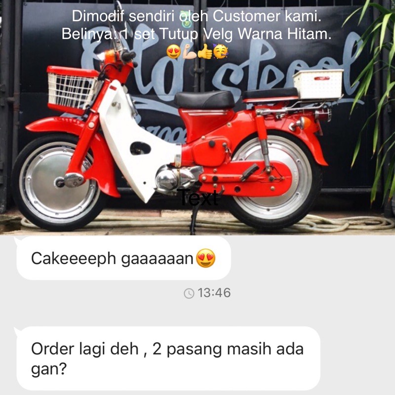 Wheeldop Tutup Velg Peleg Sepeda (Motor)