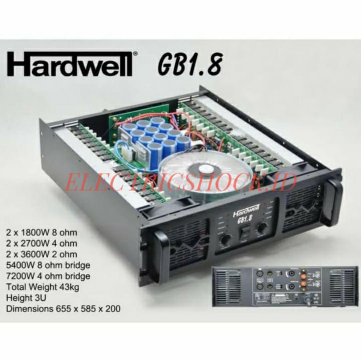 POWER AMPLIFIER HARDWELL GB 1.8 ORIGINAL AMPLI HARDWELL GB1.8 ORI