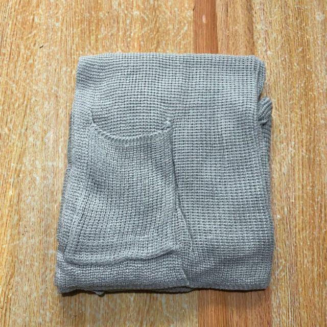 Cardigan / LOOCY / Oversize Cardy / Atasan Cardy Rajut / Outwear / Kardigan Wanita-Abu Muda