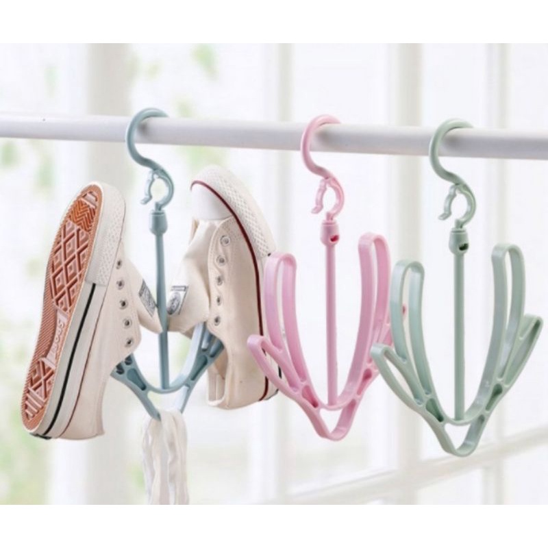 Gantungan Jemuran Sepatu Sendal Sandal Kaos Kaki Baju Shoe Hanger