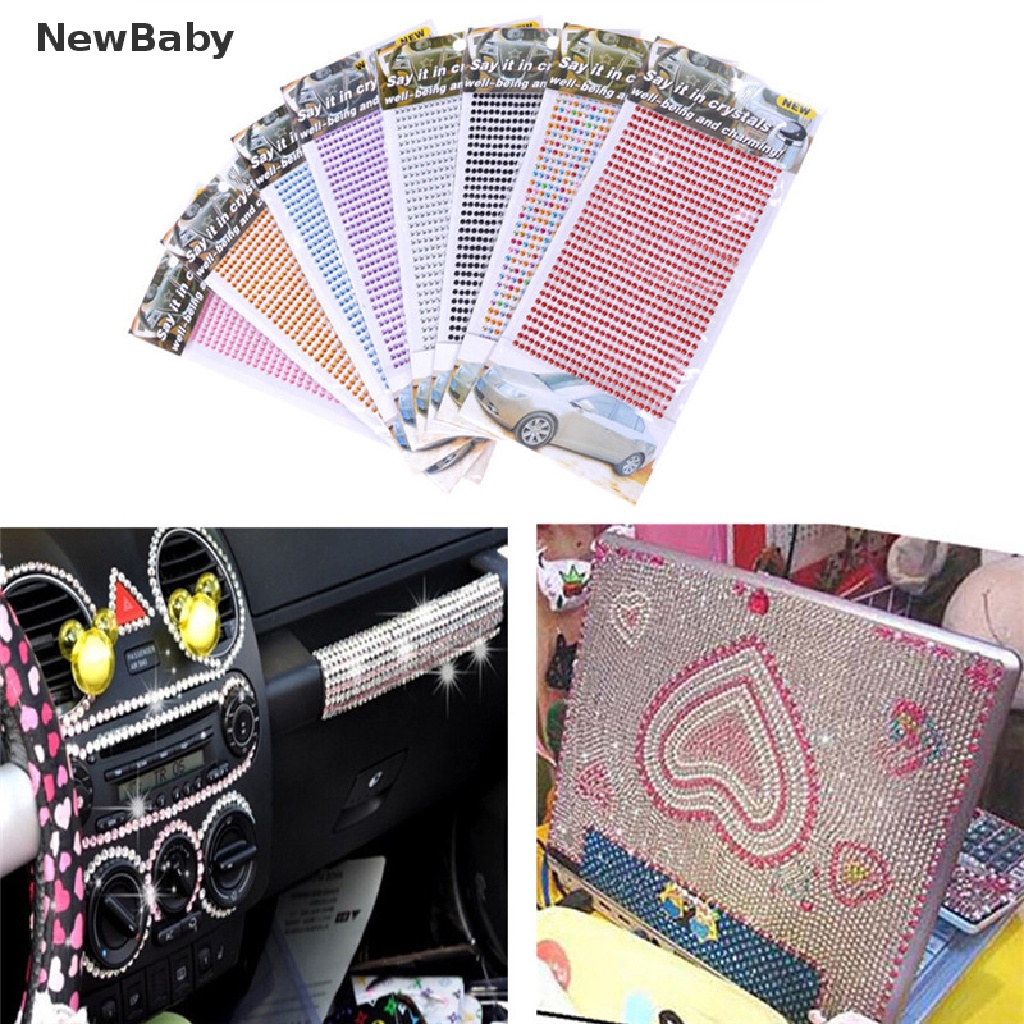 Stiker Kristal Berlian Imitasi Blingbling DIY Untuk Dekorasi Handphonepcmobil