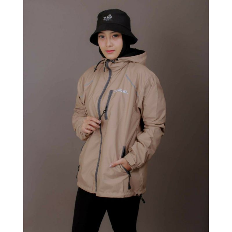 Jaket Parasut Wanita Waterproof Anti Air Original The Bojiel (CHEST) / Jaket Cewek-Creem