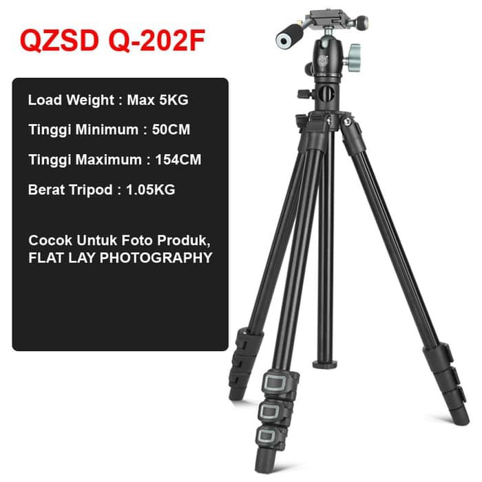 Tripod Horisontal BEIKE QZSD 202F Flat Lay Transverse Basic