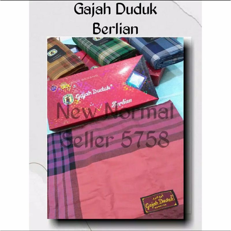 SARUNG GAJAH DUDUK BERLIAN 7000 BENANG ,sarung dewasa murah ,sarung gajah duduk murah