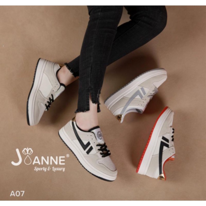 Promo {ORIGINAL BRAND} JOANNE Sporty Sneakers Shoes A07 Berkualitas