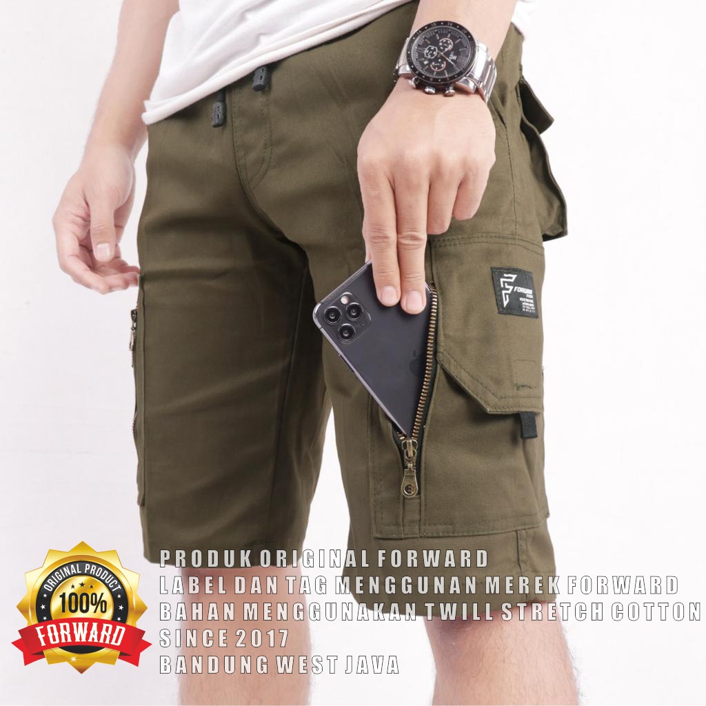 Forward Celana Pendek Wofen Cargo Reguler Panjang Nyantol Premium Forwardshop Lanzclothing