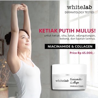 WHITELAB Brightening Underarm Cream Niacinamide + Collagen  