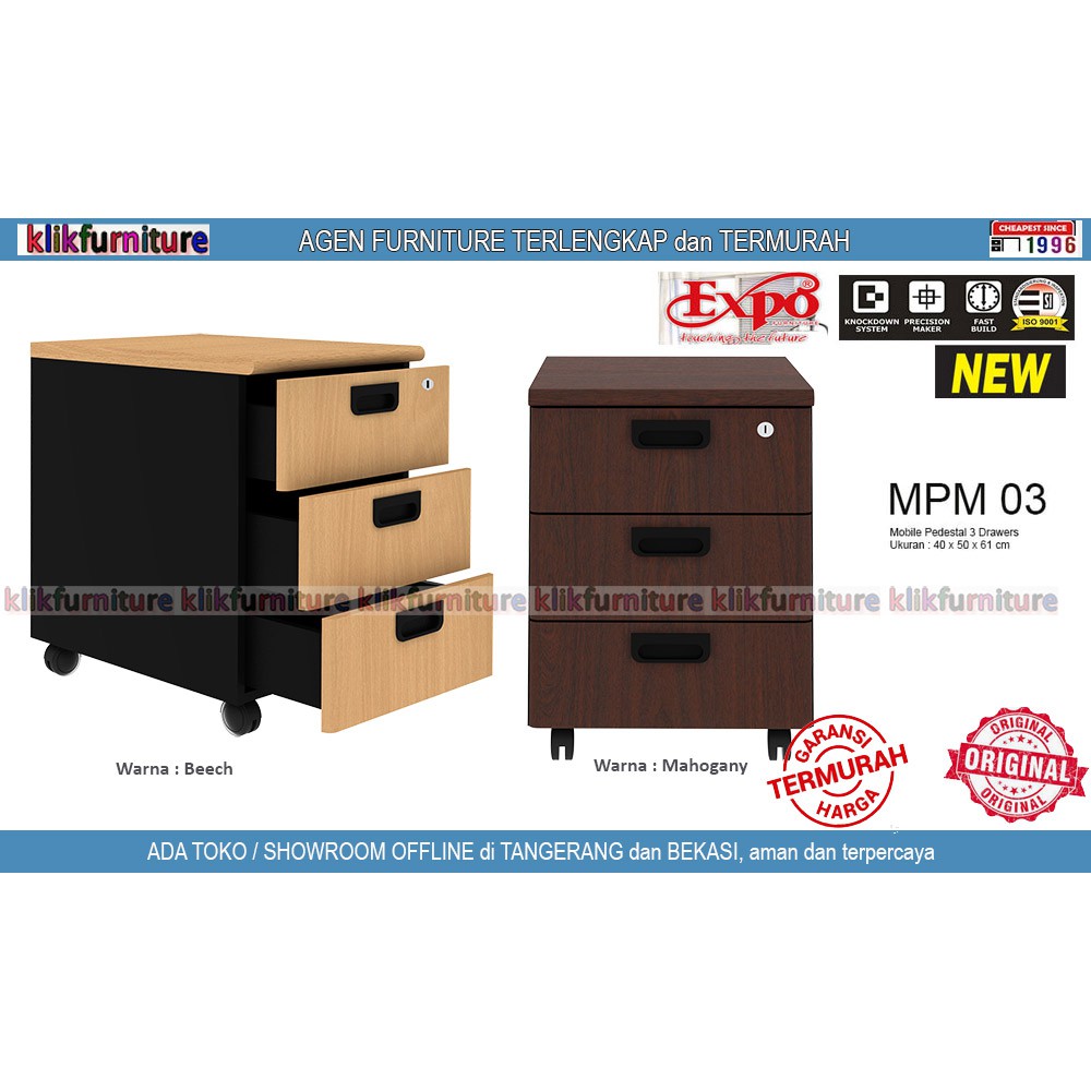 [sale] MPM 03 EXPO Mobile Pedestal Laci Dorong Drawer
