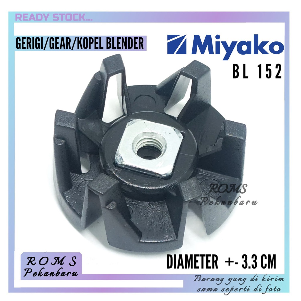 Jual GEAR BLENDER MIYAKO BARU BL 152KOPEL BLENDERGERIGI PEMUTAR