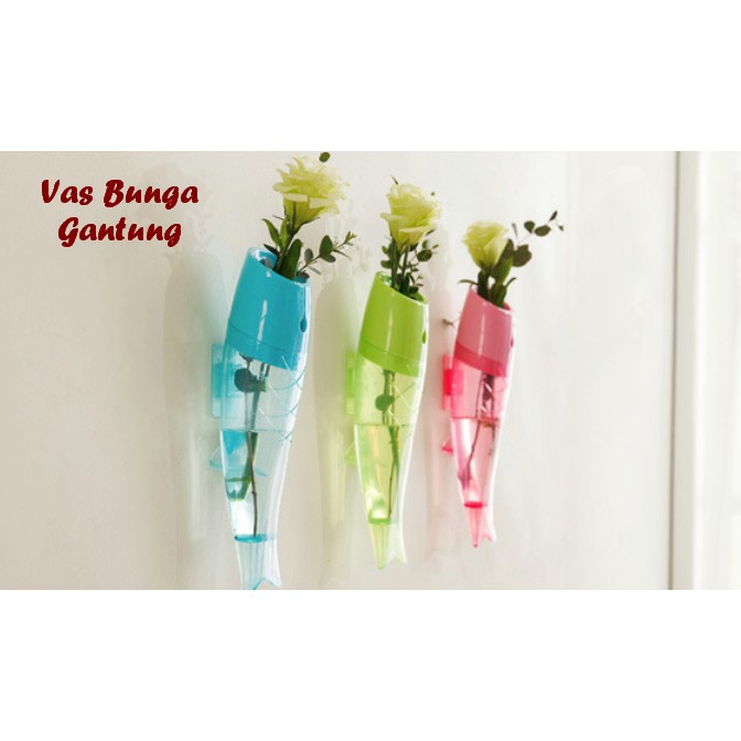 sale Vas Bunga Gantung (Unik, berbentuk ikan, digantung di tembok)
